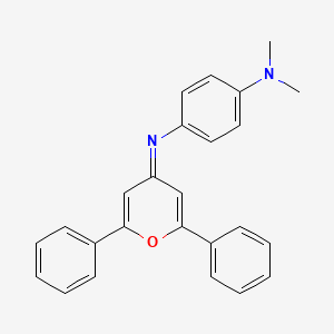 N'-(2,6-diphenyl-4H-pyran-4-ylidene)-N,N-dimethylbenzene-1,4-diamine