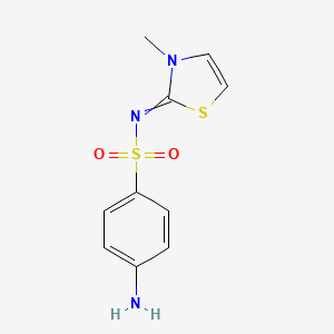 4-Amino-N-(3-methyl-1,3-thiazol-2(3H)-ylidene)benzene-1-sulfonamide