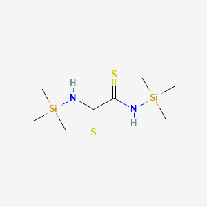 molecular formula C8H20N2S2Si2 B14623936 N~1~,N~2~-Bis(trimethylsilyl)ethanebis(thioamide) CAS No. 58065-72-8