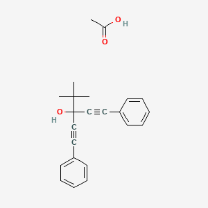 Acetic acid;3-tert-butyl-1,5-diphenylpenta-1,4-diyn-3-ol