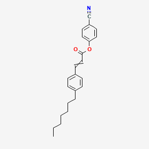 4-Cyanophenyl 3-(4-heptylphenyl)prop-2-enoate