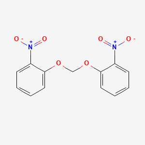 molecular formula C13H10N2O6 B14624025 1,1'-[Methylenebis(oxy)]bis(2-nitrobenzene) CAS No. 56207-31-9