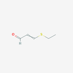 molecular formula C5H8OS B14624074 3-(Ethylsulfanyl)prop-2-enal CAS No. 56772-86-2