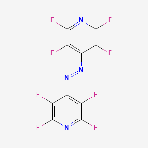 molecular formula C10F8N4 B14624124 4,4'-[(E)-Diazenediyl]bis(tetrafluoropyridine) CAS No. 57310-44-8