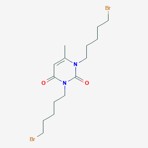 1,3-Bis(5-bromopentyl)-6-methylpyrimidine-2,4(1H,3H)-dione