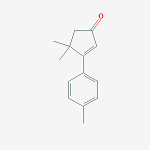 2-Cyclopenten-1-one, 4,4-dimethyl-3-(4-methylphenyl)-