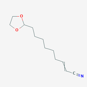 9-(1,3-Dioxolan-2-YL)non-2-enenitrile