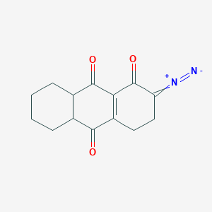 2-Diazonio-9,10-dioxo-3,4,5,6,7,8,8a,9,10,10a-decahydroanthracen-1-olate