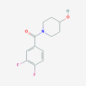 molecular formula C12H13F2NO2 B1462416 1-(3,4-二氟苯甲酰)哌啶-4-醇 CAS No. 1082804-90-7