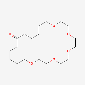 molecular formula C19H36O6 B14624170 1,4,7,10,13-Pentaoxacyclotetracosan-19-one CAS No. 55333-55-6