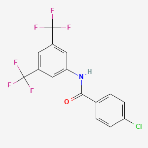 N-[3,5-bis(trifluoromethyl)phenyl]-4-chlorobenzamide