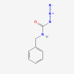 molecular formula C8H8N4O B14624174 Carbamic azide, (phenylmethyl)- CAS No. 54680-34-1