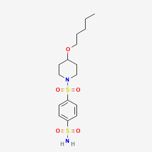 4-[4-(Pentyloxy)piperidine-1-sulfonyl]benzene-1-sulfonamide