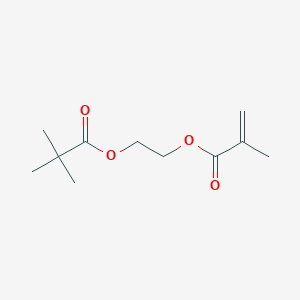 molecular formula C11H18O4 B14624211 2-[(2,2-Dimethylpropanoyl)oxy]ethyl 2-methylprop-2-enoate CAS No. 58698-68-3