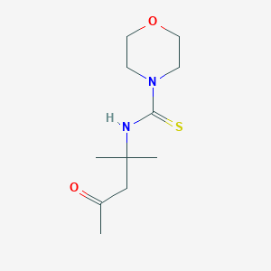 4-Morpholinecarbothioamide, N-(1,1-dimethyl-3-oxobutyl)-