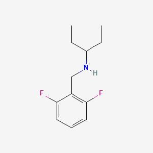 [(2,6-Difluorophenyl)methyl](pentan-3-yl)amine