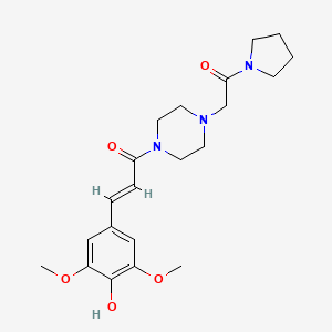 1-(3,5-Dimethoxy-4-hydroxycinnamoyl)-4-pyrrolidinocarbonylmethylpiperazine