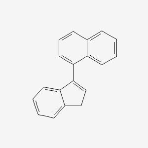 molecular formula C19H14 B14624246 1-(1H-Inden-3-yl)naphthalene CAS No. 57803-93-7