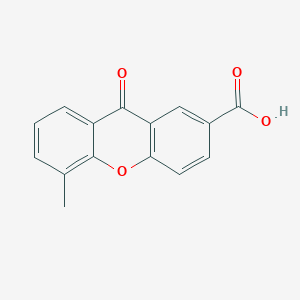 molecular formula C15H10O4 B14624296 5-Methyl-9-oxo-9H-xanthene-2-carboxylic acid CAS No. 59184-19-9