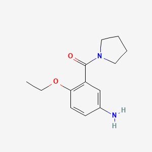 molecular formula C13H18N2O2 B1462430 (5-Amino-2-ethoxyphenyl)-pyrrolidin-1-yl-methanone CAS No. 1071344-44-9