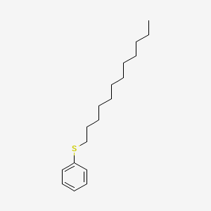 molecular formula C18H30S B14624327 Benzene, (dodecylthio)- CAS No. 56056-49-6