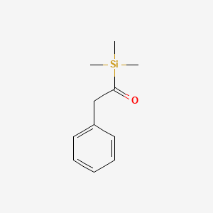 molecular formula C11H16OSi B14624378 Silane, trimethyl(phenylacetyl)- CAS No. 56583-94-9