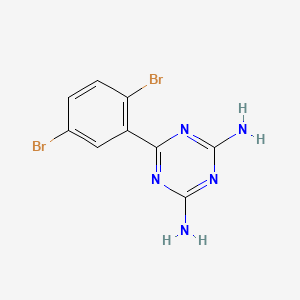 6-(2,5-Dibromophenyl)-1,3,5-triazine-2,4-diamine