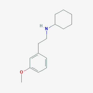 molecular formula C15H23NO B1462442 N-[2-(3-methoxyphenyl)ethyl]cyclohexanamine CAS No. 1158706-28-5