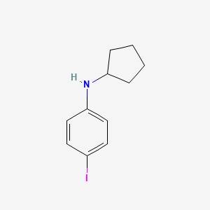 molecular formula C11H14IN B1462444 N-环戊基-4-碘苯胺 CAS No. 1039878-37-9