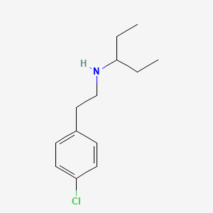 molecular formula C13H20ClN B1462447 [2-(4-氯苯基)乙基](戊-3-基)胺 CAS No. 1041558-65-9