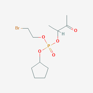 2-Bromoethyl cyclopentyl 3-oxobutan-2-yl phosphate