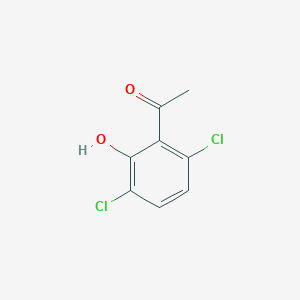 molecular formula C8H6Cl2O2 B14624529 1-(3,6-Dichloro-2-hydroxyphenyl)ethan-1-one CAS No. 55736-72-6