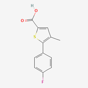 molecular formula C12H9FO2S B1462454 5-(4-Fluorophenyl)-4-methylthiophene-2-carboxylic acid CAS No. 893742-20-6