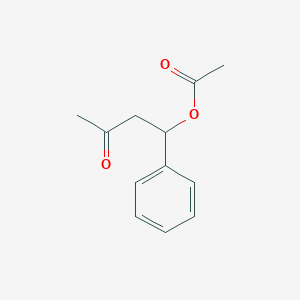 molecular formula C12H14O3 B14624559 3-Oxo-1-phenylbutyl acetate CAS No. 56894-87-2