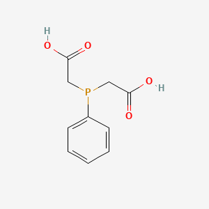 molecular formula C10H11O4P B14624564 2,2'-(Phenylphosphanediyl)diacetic acid CAS No. 58942-13-5