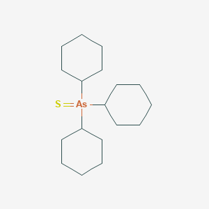 molecular formula C18H33AsS B14624571 Tricyclohexyl(sulfanylidene)-lambda~5~-arsane CAS No. 54666-67-0