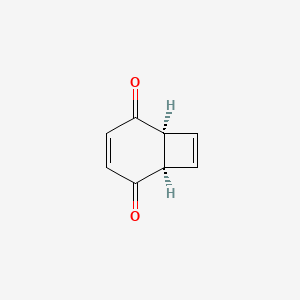 molecular formula C8H6O2 B14624601 Bicyclo[4.2.0]octa-3,7-diene-2,5-dione, cis- CAS No. 56614-08-5