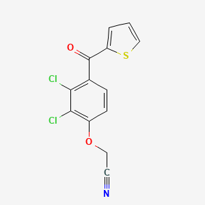 [2,3-Dichloro-4-(thiophene-2-carbonyl)phenoxy]acetonitrile