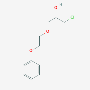 molecular formula C11H15ClO3 B14624638 1-Chloro-3-(2-phenoxyethoxy)propan-2-OL CAS No. 55773-75-6