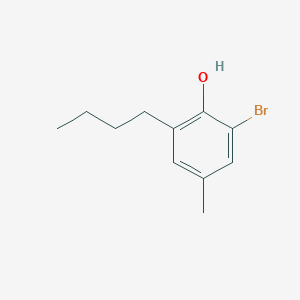 molecular formula C11H15BrO B14624645 2-Bromo-6-butyl-4-methylphenol CAS No. 58519-58-7