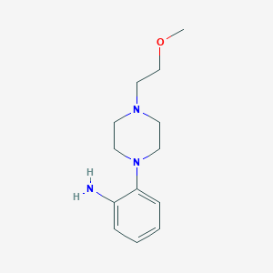 molecular formula C13H21N3O B1462468 2-(4-(2-Methoxyethyl)piperazin-1-yl)aniline CAS No. 1018589-12-2