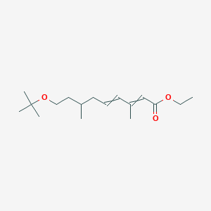 molecular formula C17H30O3 B14624696 Ethyl 9-tert-butoxy-3,7-dimethylnona-2,4-dienoate CAS No. 59119-72-1