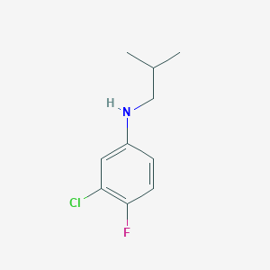 molecular formula C10H13ClFN B1462471 3-cloro-4-fluoro-N-(2-metilpropil)anilina CAS No. 1038734-58-5