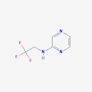 molecular formula C6H6F3N3 B1462474 N-(2,2,2-trifluoroethyl)pyrazin-2-amine CAS No. 1041577-59-6