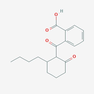 2-(2-Butyl-6-oxocyclohexane-1-carbonyl)benzoic acid