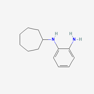 molecular formula C13H20N2 B1462485 N1-cycloheptylbenzene-1,2-diamine CAS No. 795315-14-9