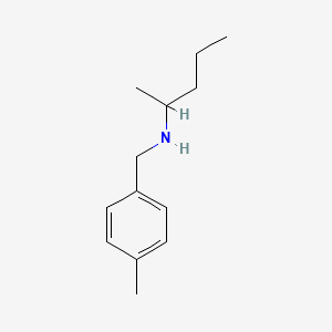 molecular formula C13H21N B1462486 [(4-Methylphenyl)methyl](pentan-2-yl)amine CAS No. 1020964-62-8