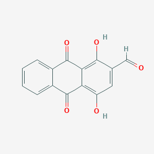 2-Anthracenecarboxaldehyde, 9,10-dihydro-1,4-dihydroxy-9,10-dioxo-