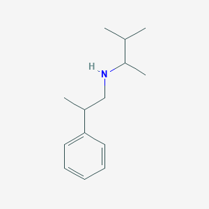 molecular formula C14H23N B1462489 (3-Methylbutan-2-yl)(2-phenylpropyl)amine CAS No. 1042568-13-7