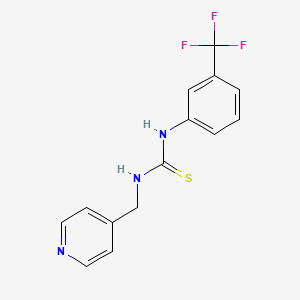 1-(Pyridin-4-ylmethyl)-3-[3-(trifluoromethyl)phenyl]thiourea